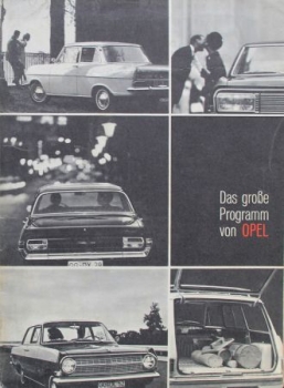 Opel Rekord Kadett Modelprogram 1965 Carbrochure-Map (1410)